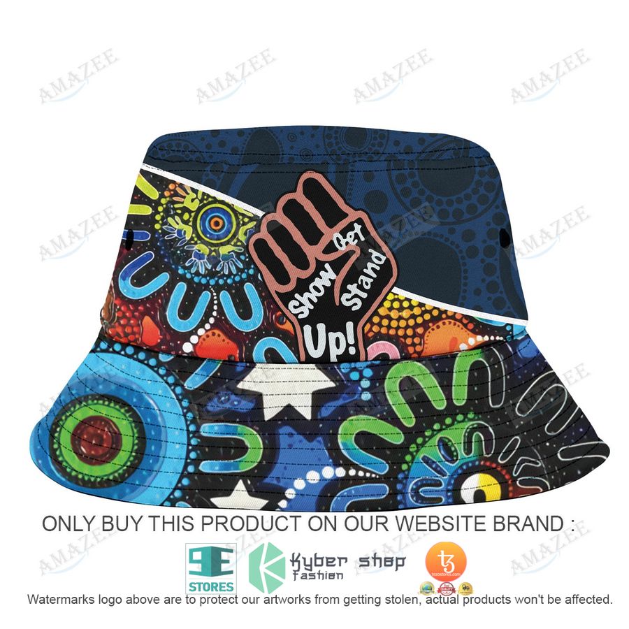 sydney roosters aboriginal patterns bucket hat 2 22883
