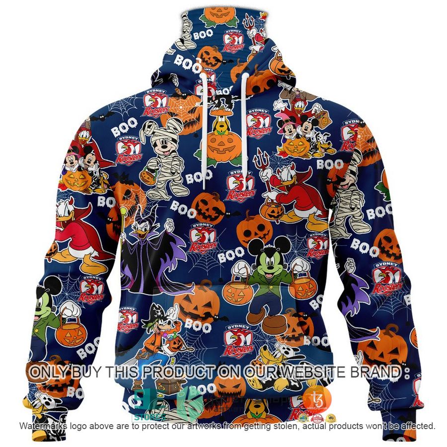 NEW Sydney Roosters Mickey Friends Halloween Hoodie, Shirt 5 sydney roosters mickey friends halloween shirt hoodie 5 90513