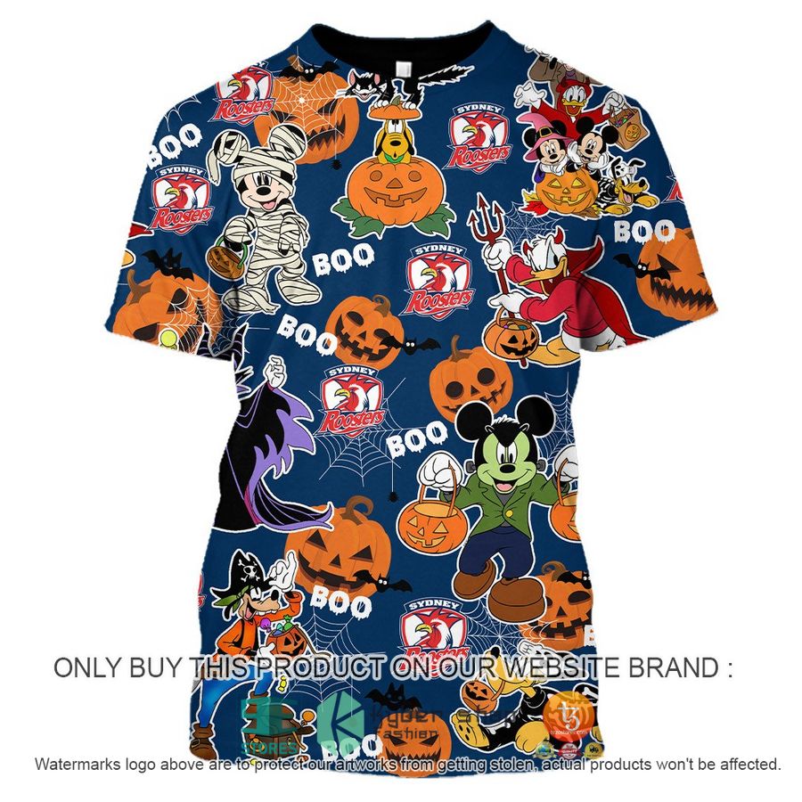 NEW Sydney Roosters Mickey Friends Halloween Hoodie, Shirt 9 sydney roosters mickey friends halloween shirt hoodie 9 88484