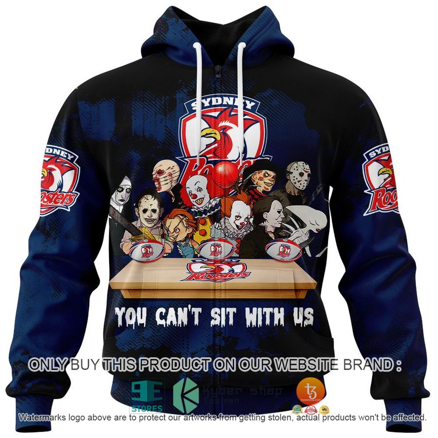 NEW Sydney Roosters You Can't Sit With Us Horror Movies Characters Hoodie, Shirt 4 sydney roosters you cant sit with us horror movies characters shirt hoodie 4 10856