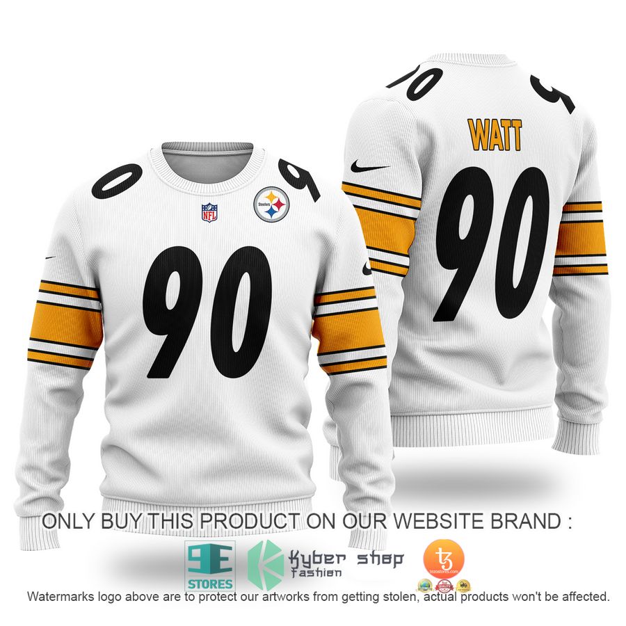 t j watt 90 pittsburgh steelers sweater 1 55456