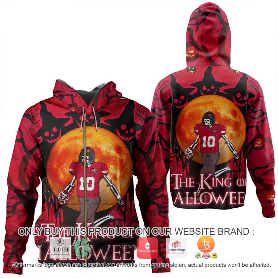 HOT Tampa Bay Buccaneers Skull the king of Halloween 3D Shirt, hoodie 2 tampa bay buccaneers skull the king of halloween 3d shirt hoodie 2 12231