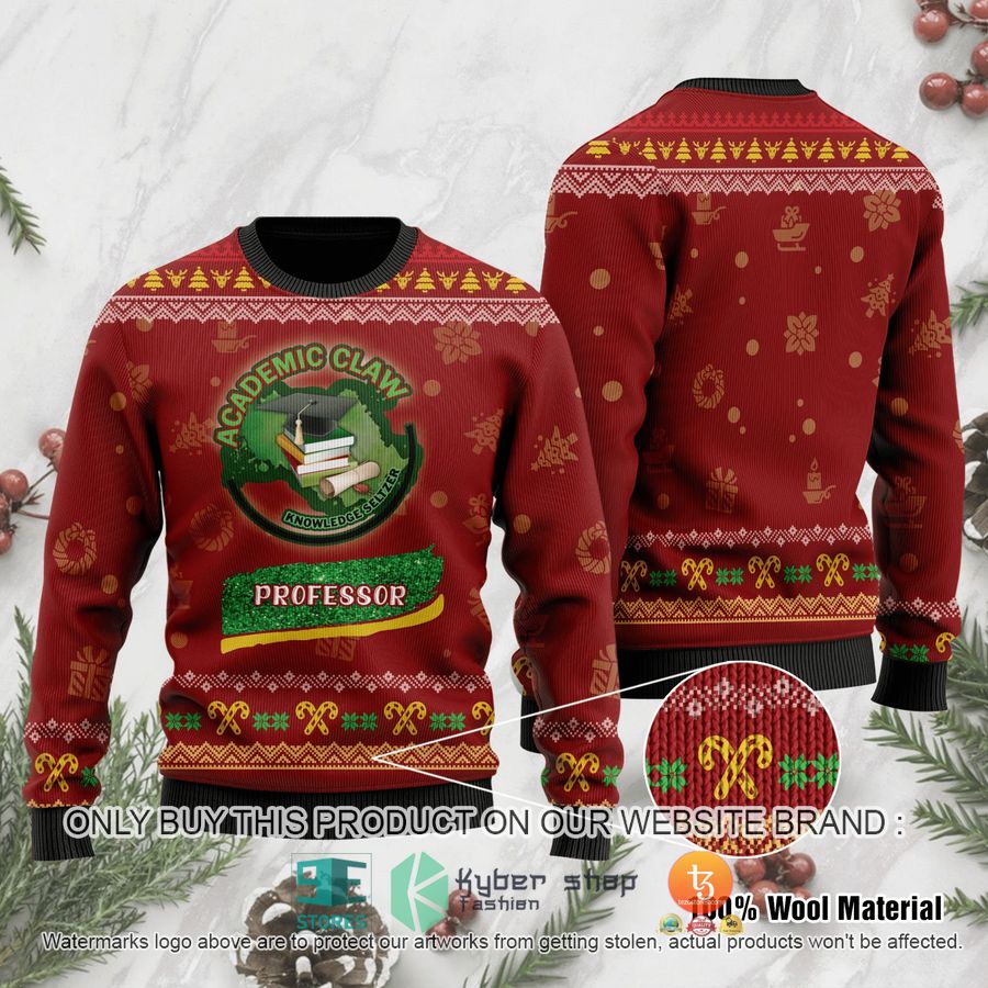 teacher academic ugly christmas sweater 1 47906