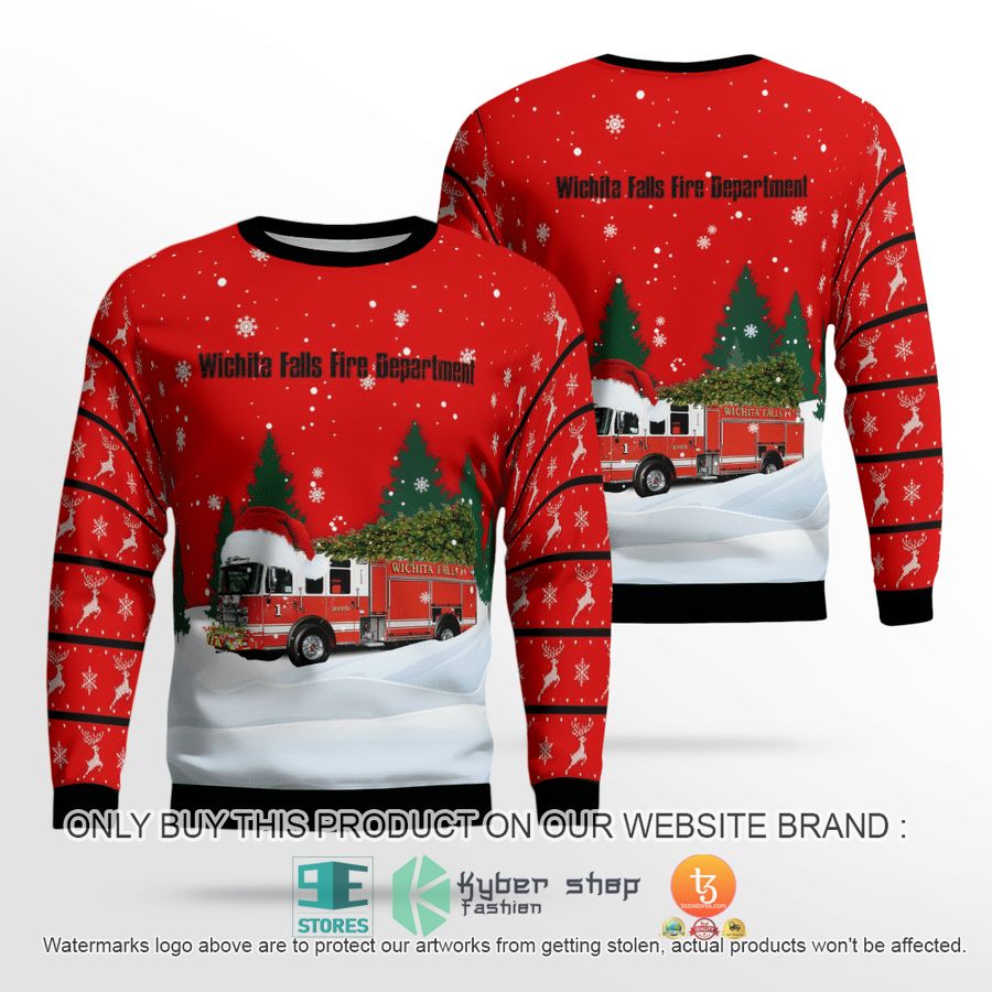 texas wichita falls fire department christmas sweater sweatshirt 1 61002