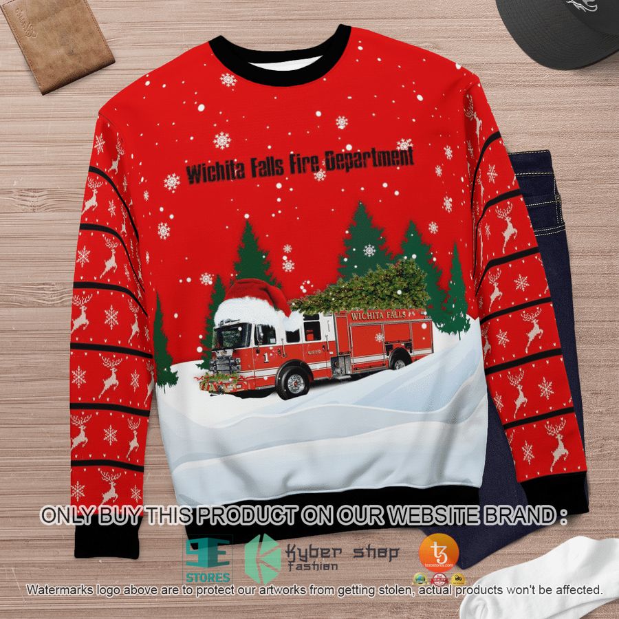 NEW Texas Wichita Falls Fire Department Christmas Sweatshirt 11 texas wichita falls fire department christmas sweater sweatshirt 11 54191