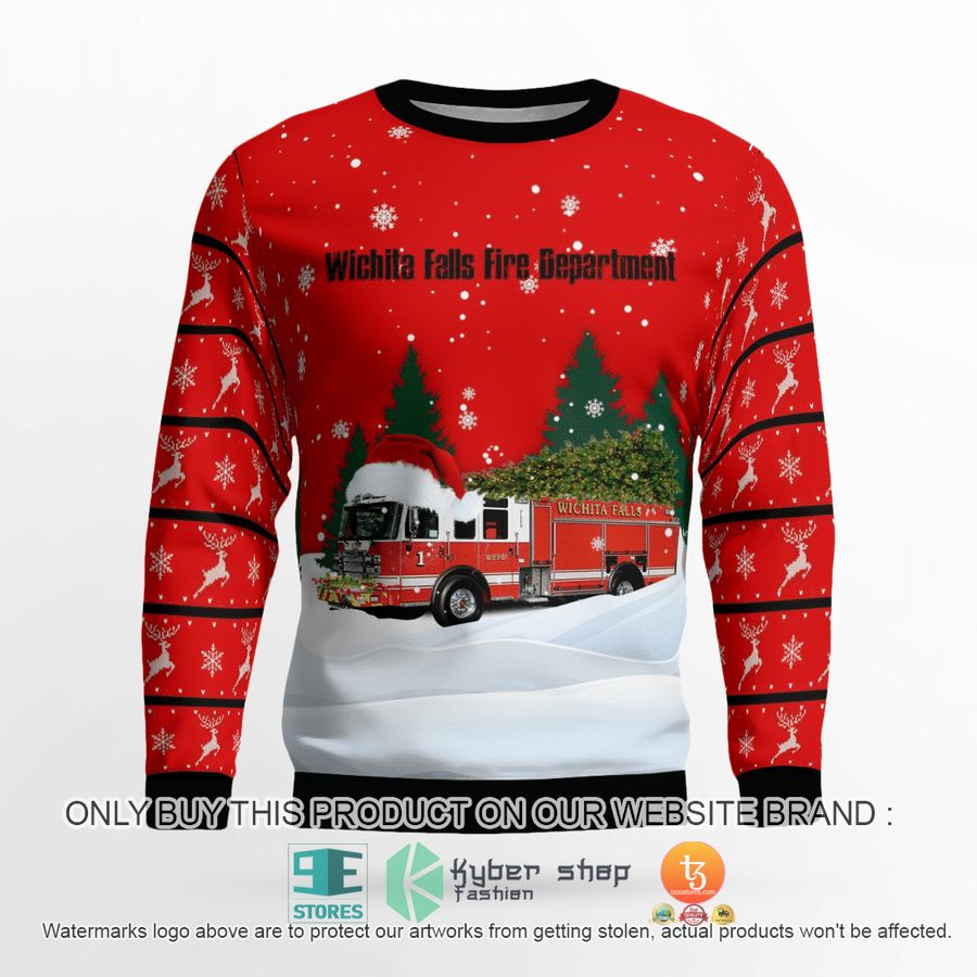 NEW Texas Wichita Falls Fire Department Christmas Sweatshirt 3 texas wichita falls fire department christmas sweater sweatshirt 3 19419