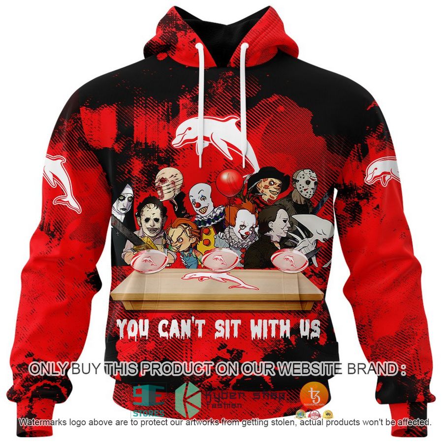 NEW The Dolphins You Can't Sit With Us Horror Movies Characters Hoodie, Shirt 2 the dolphins you cant sit with us horror movies characters shirt hoodie 2 6074