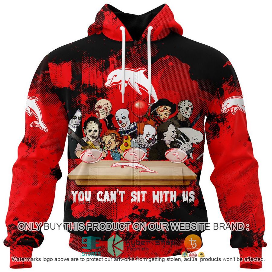 NEW The Dolphins You Can't Sit With Us Horror Movies Characters Hoodie, Shirt 4 the dolphins you cant sit with us horror movies characters shirt hoodie 4 6303