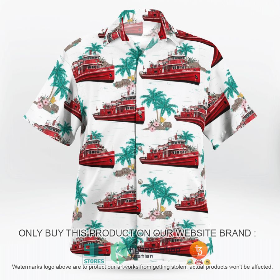NEW The fireboat Edward M. Cotter Buffalo Fire Department Hawaii Shirt 4 the fireboat edward m cotter buffalo fire department hawaiian shirt 4 30358