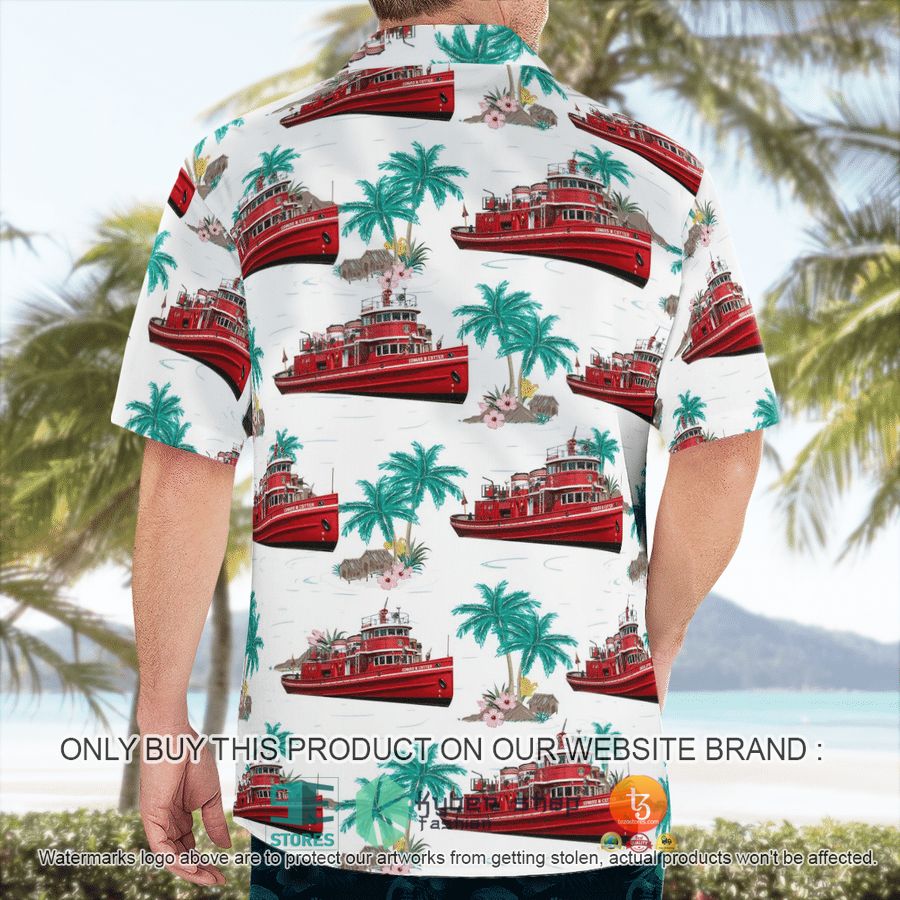 NEW The fireboat Edward M. Cotter Buffalo Fire Department Hawaii Shirt 8 the fireboat edward m cotter buffalo fire department hawaiian shirt 8 95828