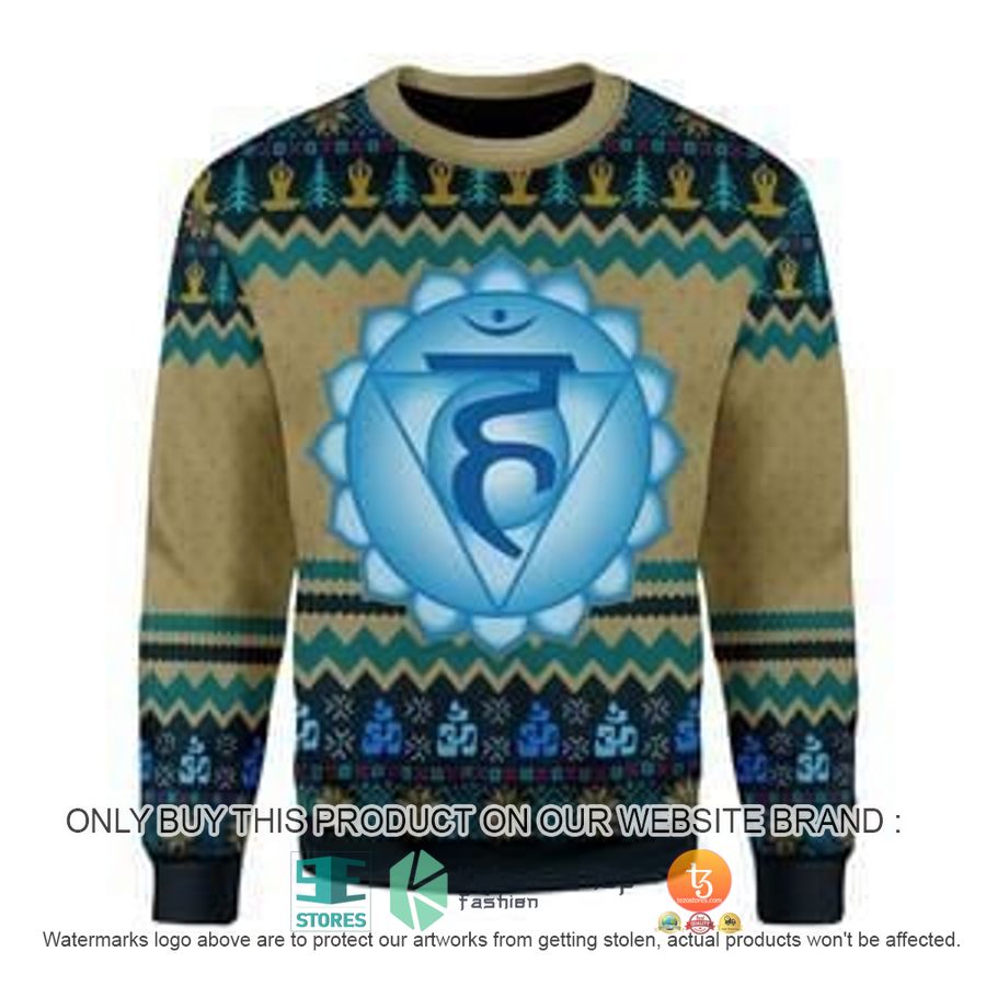 HOT Throat Chakra Ugly Christmas Sweater 16 throat chakra ugly christmas sweater 1 2910