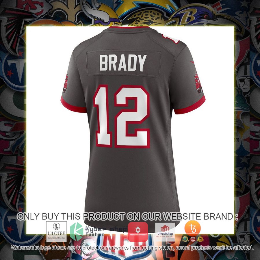 HOT Tom Brady Tampa Bay Buccaneers Nike Women's Alternate Pewter Football Jersey Shirt 3 tom brady tampa bay buccaneers nike womens alternate pewter football jersey 3 7480
