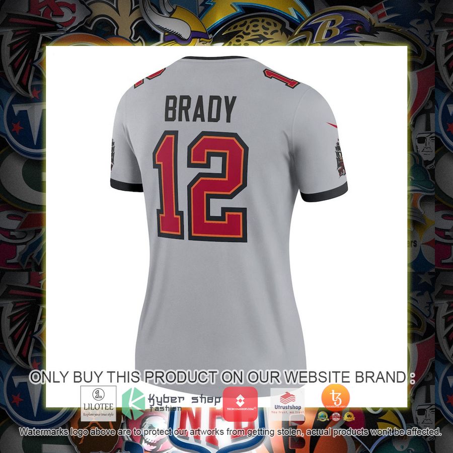 HOT Tom Brady Tampa Bay Buccaneers Nike Women's Inverted Legend Gray Football Jersey Shirt 3 tom brady tampa bay buccaneers nike womens inverted legend gray football jersey 3 69679