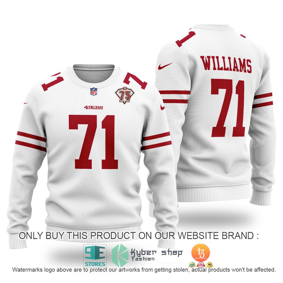 trent williams 71 san francisco 49ers sweater 1 26570