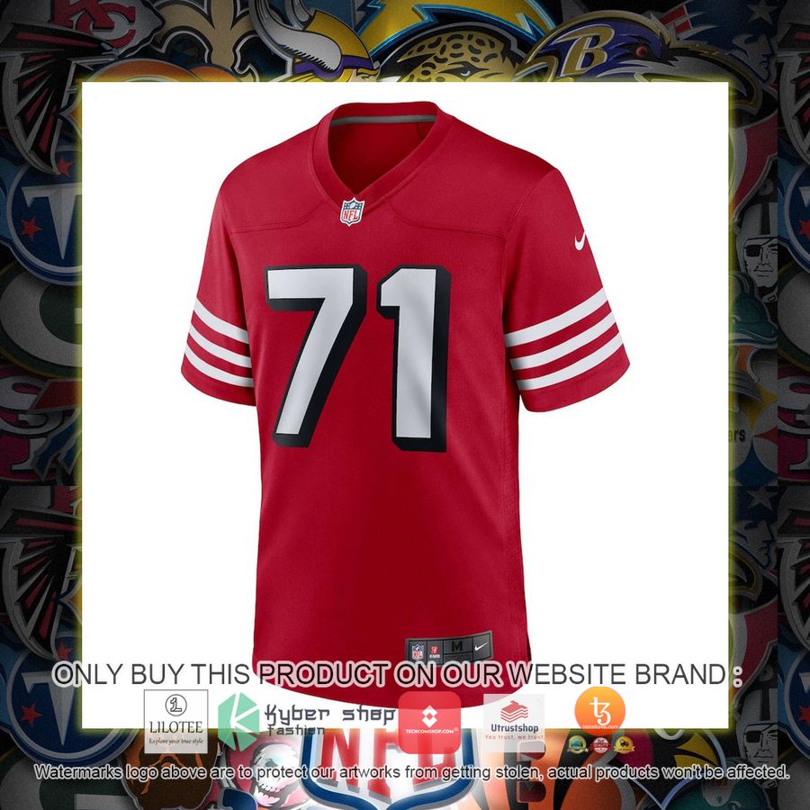 HOT Trent Williams San Francisco 49ers Nike Alternate Scarlet Football Jersey Shirt 2 trent williams san francisco 49ers nike alternate scarlet football jersey 2 62014