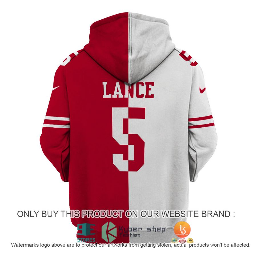 trey lance 5 san francisco 49ers white red shirt hoodie 4 58510