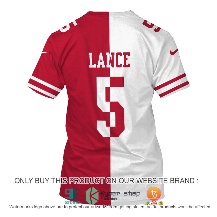 trey lance 5 san francisco 49ers white red shirt hoodie 8 66257