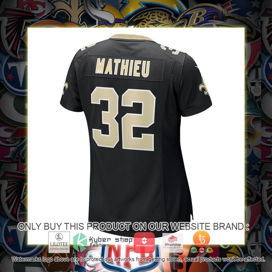 HOT Tyrann Mathieu New Orleans Saints Nike Women's Black Football Jersey Shirt 3 tyrann mathieu new orleans saints nike womens black football jersey 3 13782