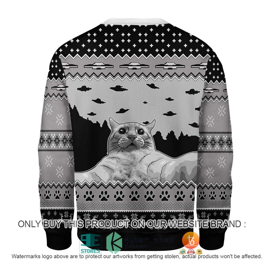 HOT UFO Cat Hoodie Funny Cat Selfi Ugly Christmas Sweater 2 ufo cat hoodie funny cat selfi ugly christmas sweater 2 62179