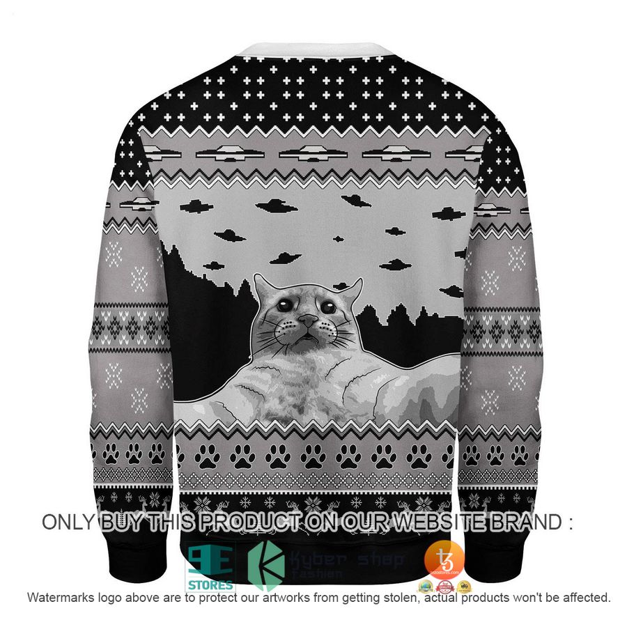 HOT UFO Cat Hoodie Funny Cat Selfi Ugly Christmas Sweater 4 ufo cat hoodie funny cat selfi ugly christmas sweater 4 61820