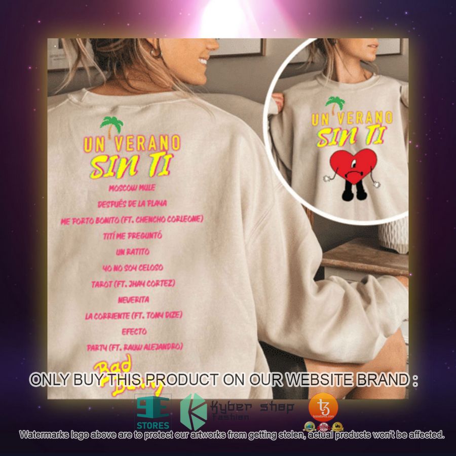 NEW Un Verano Sin Ti Album Bad Bunny Sweatshirt, Sweater 2 un verano sin ti album bad bunny sweatshirt 2 94958