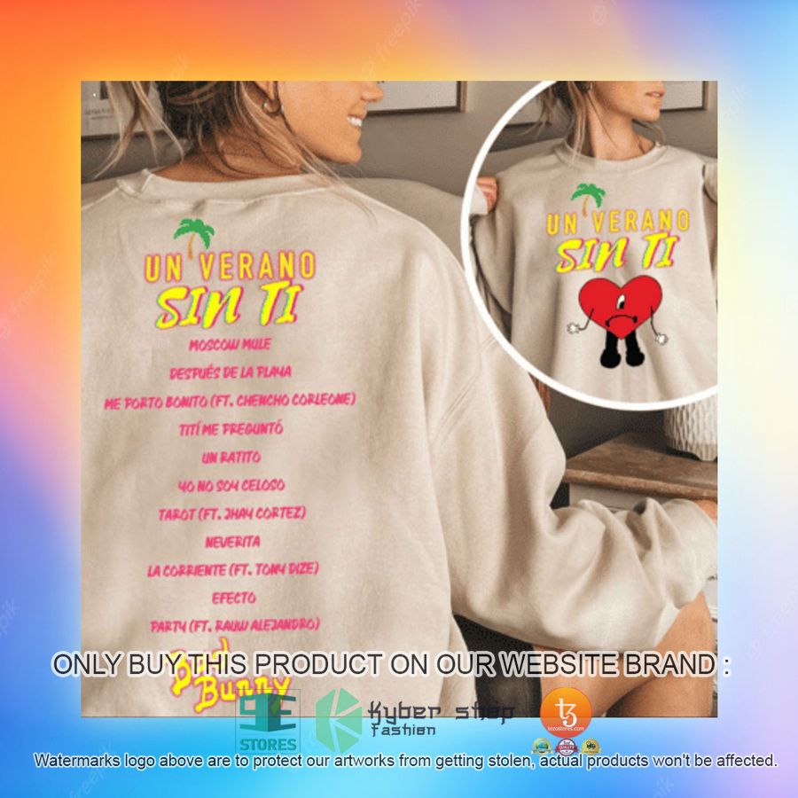 NEW Un Verano Sin Ti Album Bad Bunny Sweatshirt, Sweater 3 un verano sin ti album bad bunny sweatshirt 3 81453