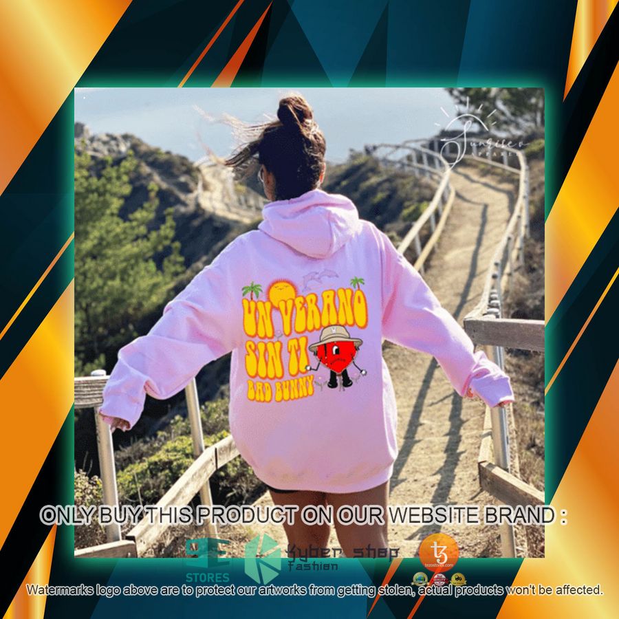 un verano sin ti bad bunny retro pink 3d hoodie 1 53248