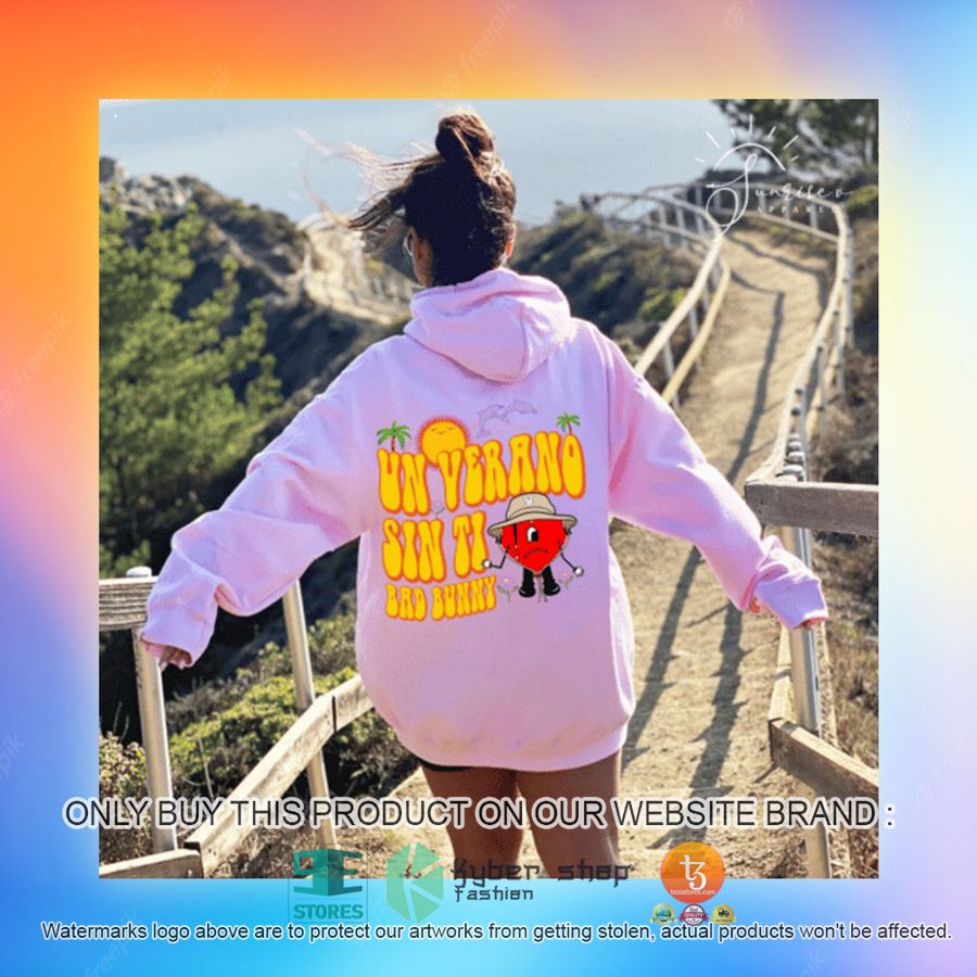 NEW Un Verano Sin Ti Bad Bunny Retro pink Hoodie 3 un verano sin ti bad bunny retro pink 3d hoodie 3 71839