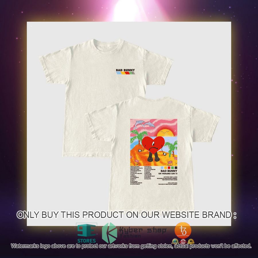 un verano sin ti bad bunny white t shirt 2 57059