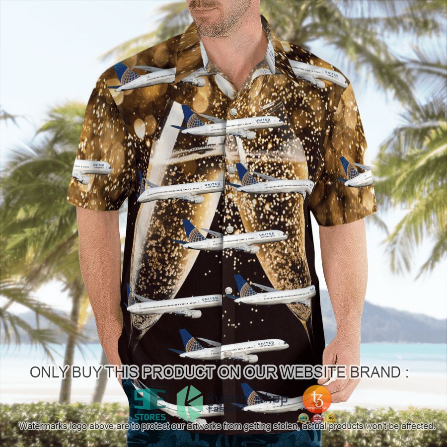 NEW United Airlines Boeing 757-200 Happy New Year Hawaii Shirt 5 united airlines boeing 757 200 happy new year hawaiian shirt 5 21754