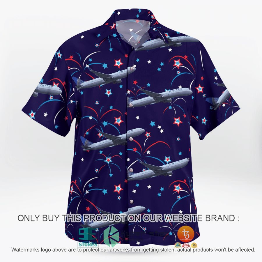 NEW United Airlines Boeing 767-300ER Happy New Year Hawaii Shirt 4 united airlines boeing 767 300er happy new year hawaiian shirt 4 53242