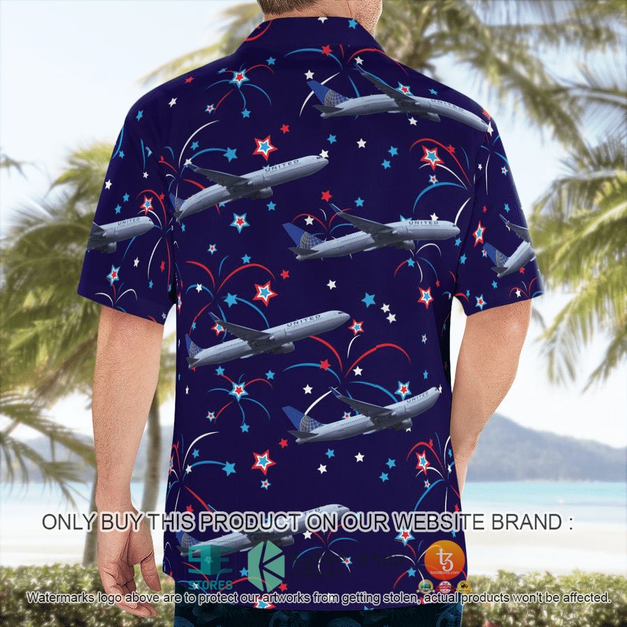 NEW United Airlines Boeing 767-300ER Happy New Year Hawaii Shirt 7 united airlines boeing 767 300er happy new year hawaiian shirt 7 93444