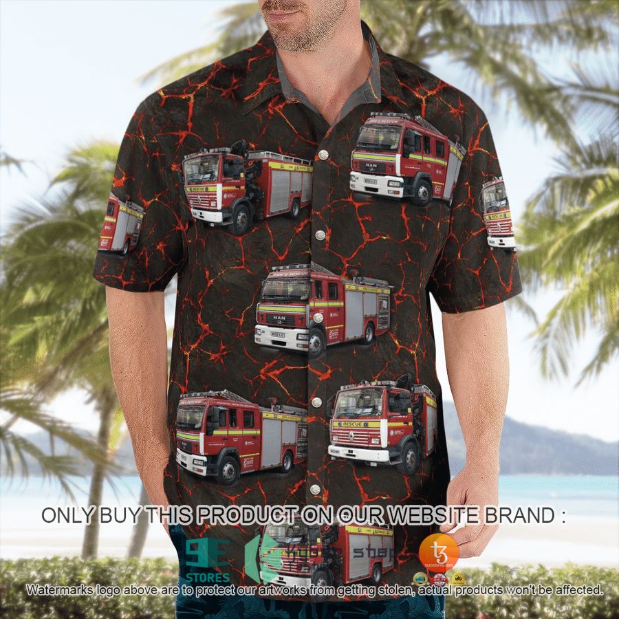 NEW United Kingdom Avon Fire and Rescue Service Hawaii Shirt 5 united kingdom avon fire and rescue service hawaiian shirt 5 12154