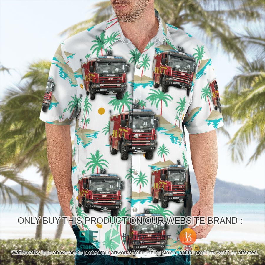 NEW United Kingdom Manchester Airport Fire Engine - Scania P124C 420 Hawaii Shirt 8 united kingdom manchester airport fire engine scania p124c 420 hawaiian shirt 8 91006