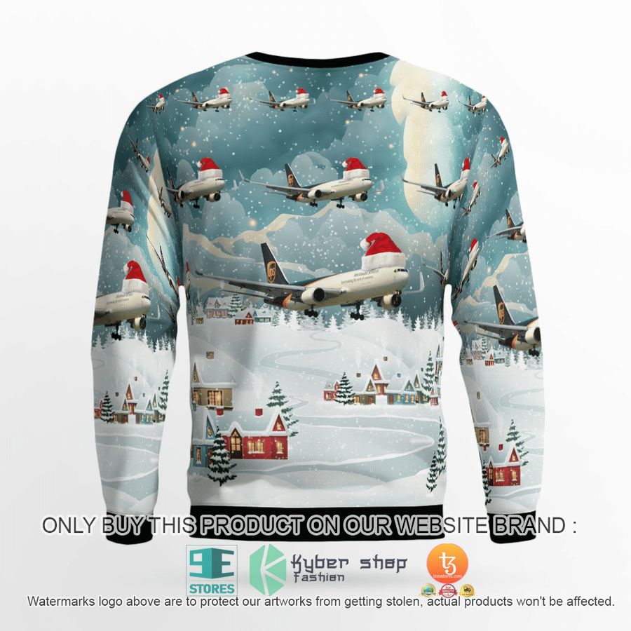 NEW UPS Boeing 767-300F ER Christmas Sweatshirt 5 ups boeing 767 300f er christmas sweater sweatshirt 5 93028