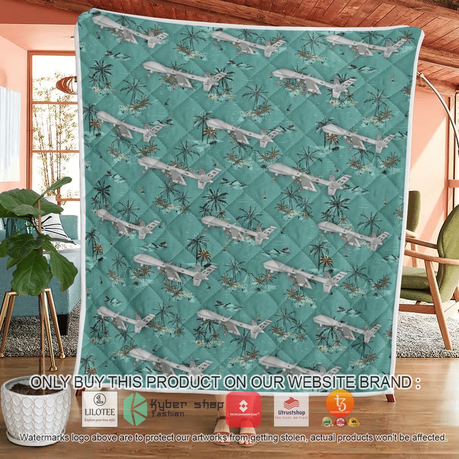 HOT US Air Force California Air National Guard 16Attack Wing MQ-9 Reaper Quilt 11 us air force california air national guard 163d attack wing mq 9 reaper quilt blanket 11 79867