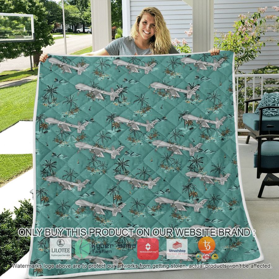 HOT US Air Force California Air National Guard 16Attack Wing MQ-9 Reaper Quilt 6 us air force california air national guard 163d attack wing mq 9 reaper quilt blanket 6 9559