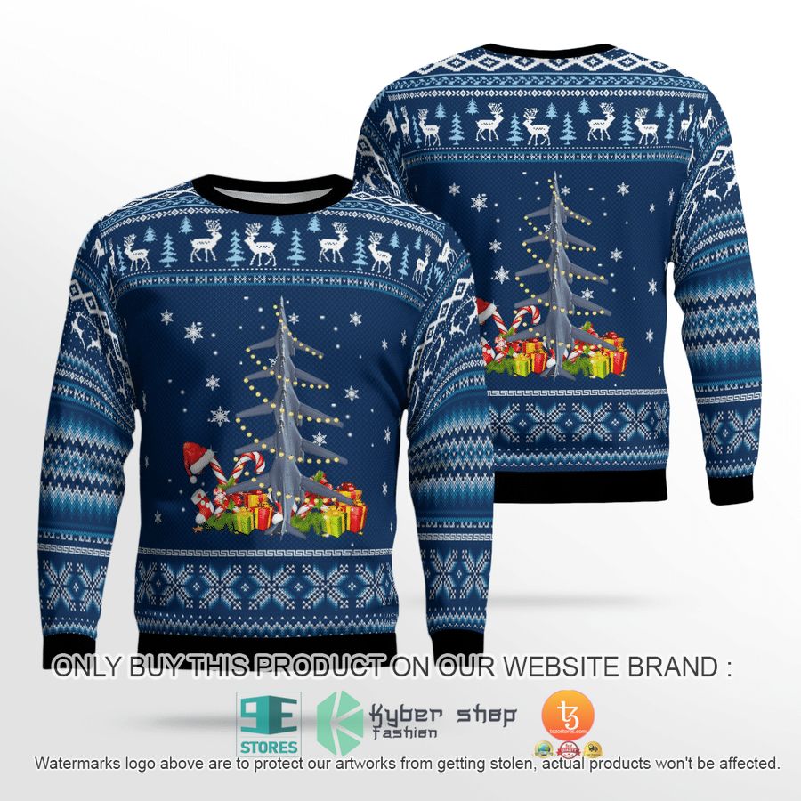 us air force rockwell b 1 lancer christmas sweater sweatshirt 1 28028