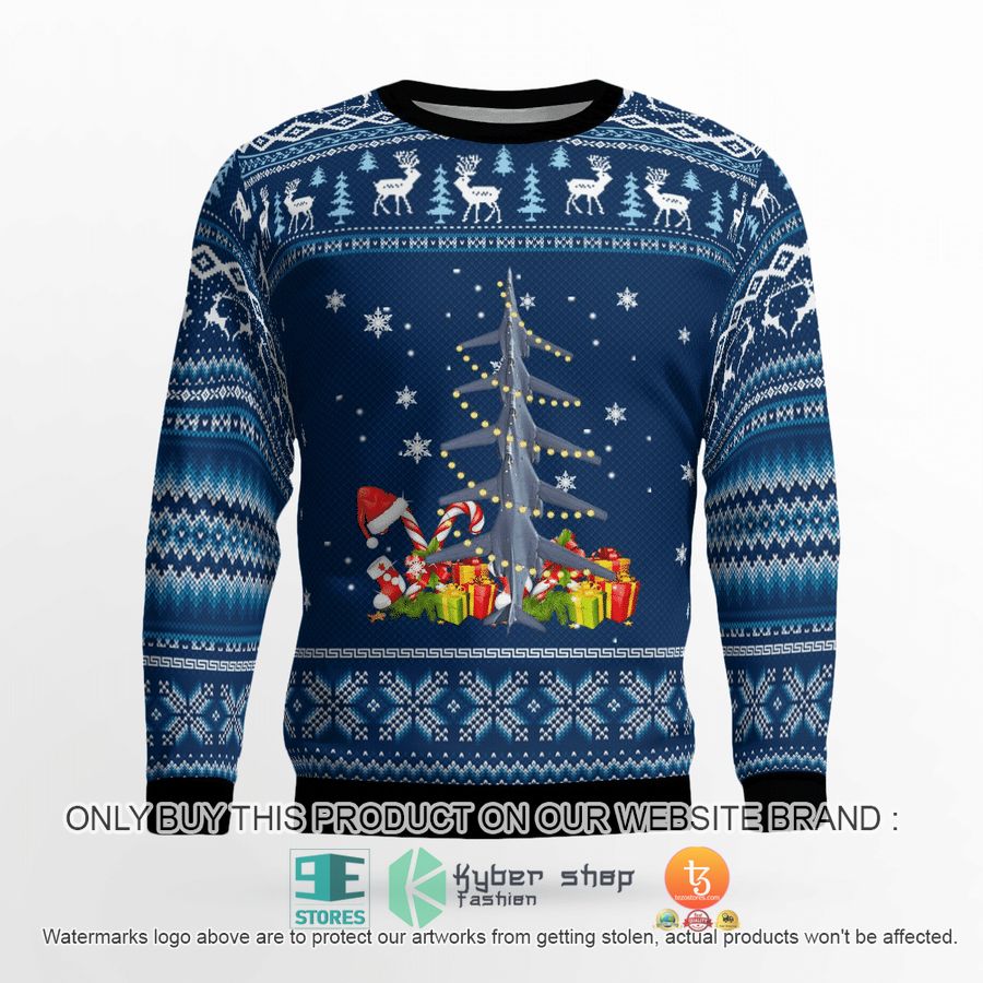 NEW US Air Force Rockwell B-1 Lancer Christmas Sweatshirt, Sweater 4 us air force rockwell b 1 lancer christmas sweater sweatshirt 4 74451