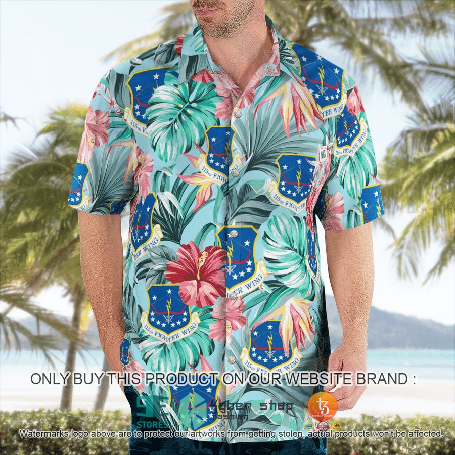 NEW US Air Force Wisconsin Air National Guard 115th Fighter Wing Hawaii Shirt 6 us air force wisconsin air national guard 115th fighter wing hawaiian shirt 6 30047