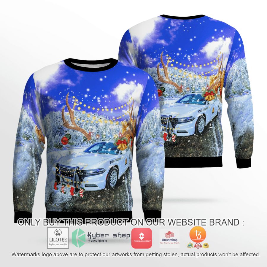 utah highway patrol christmas 3d sweater 1 76629