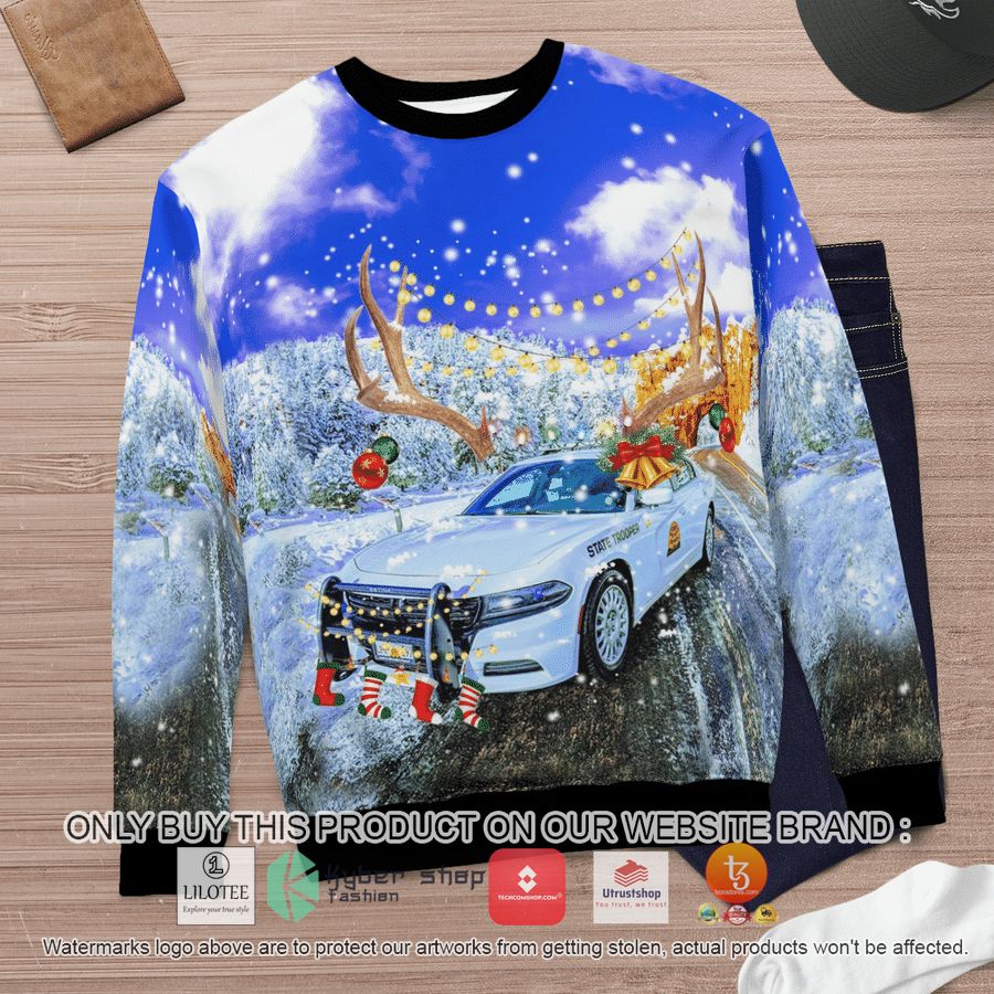 HOT Utah Highway Patrol Christmas Sweater 6 utah highway patrol christmas 3d sweater 6 8178