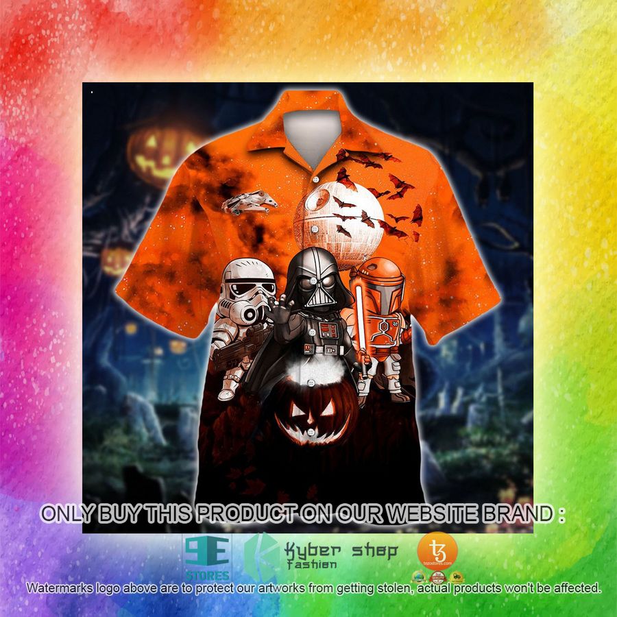 vader boba fett trooper halloween night pumpkin hawaiian shirt 9 10899