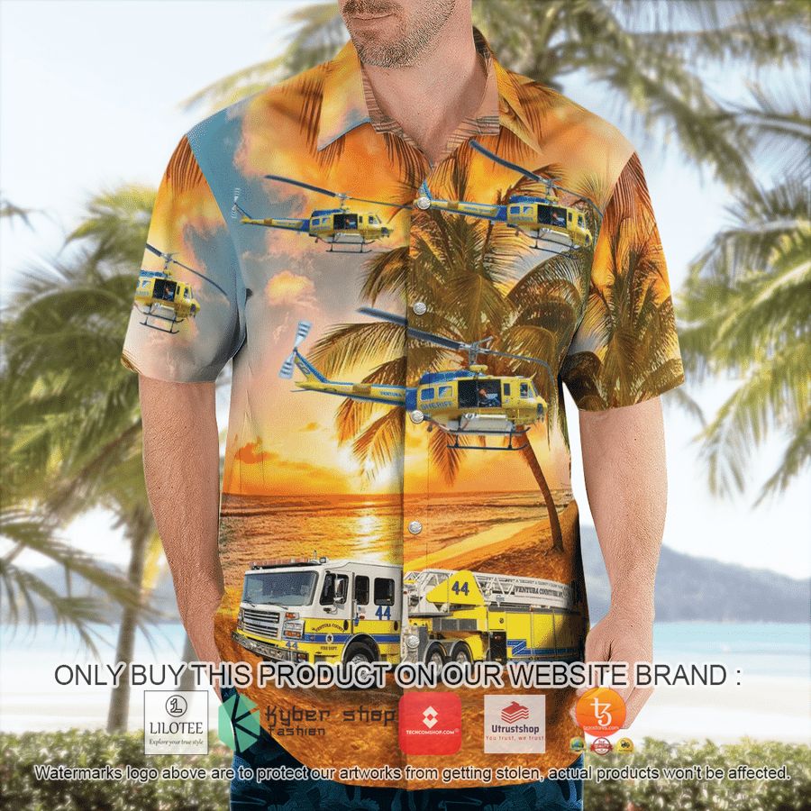 HOT Ventura County Fire Department Air Unit Fire Support Bell HH-1H &Quint 44, 2018 RosenBauer Tandem Axle TDA Hawaiian Shirt 7 ventura county fire department air unit fire support bell hh 1h quint 44 2018 rosenbauer tandem axle tda hawaiian shirt 7 47621