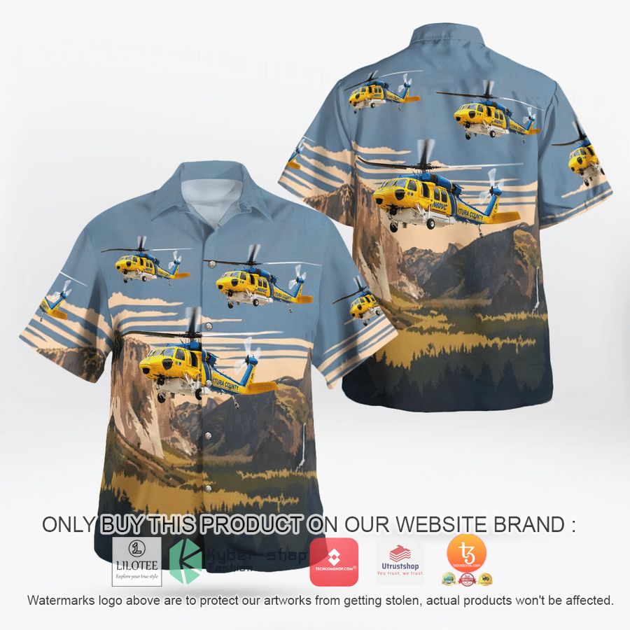 ventura county fire department sikorsky hh 60l blackhawk hawaiian shirt 1 34446