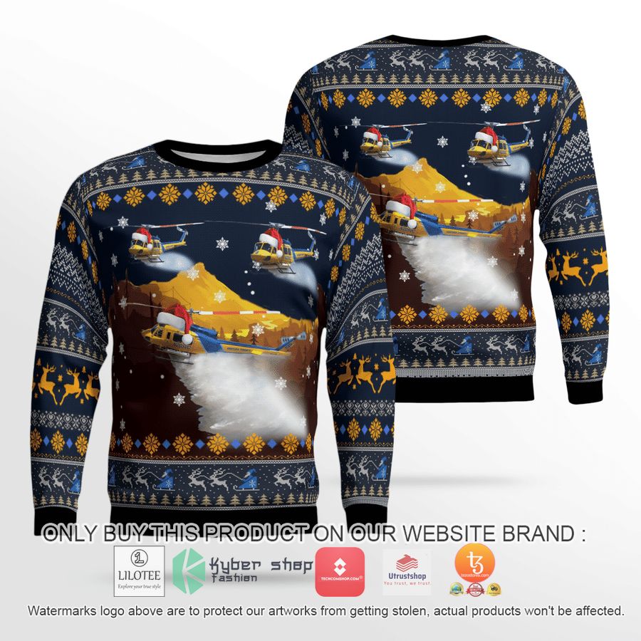 ventura county sheriff fire support bell 205a 1 christmas 3d sweater 1 62357