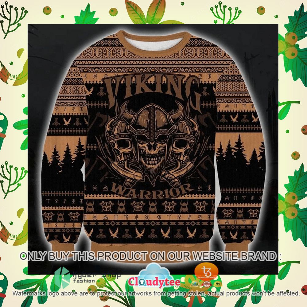 viking warrior christmas sweater 1 45343