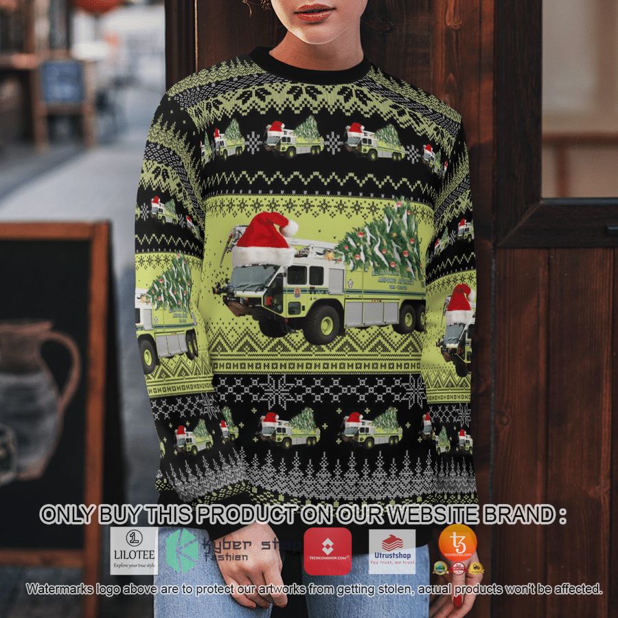 HOT Virginia Metropolitan Washington Airports Authority Fire and Rescue Department Christmas Sweater 10 virginia metropolitan washington airports authority fire and rescue department christmas 3d sweater 10 84410