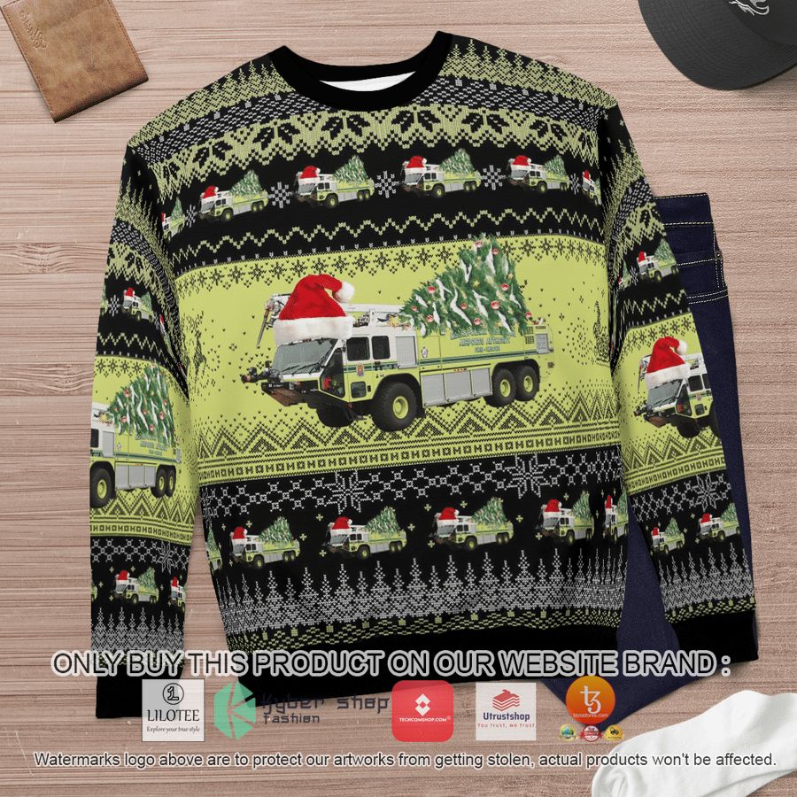 HOT Virginia Metropolitan Washington Airports Authority Fire and Rescue Department Christmas Sweater 12 virginia metropolitan washington airports authority fire and rescue department christmas 3d sweater 12 49584
