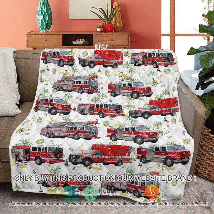 NEW Wallingford Connecticut Wallingford Fire Department Blanket 4 wallingford connecticut wallingford fire department quilt blanket 4 86713